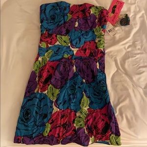 Colorful Floral Betsey Johnson Dress